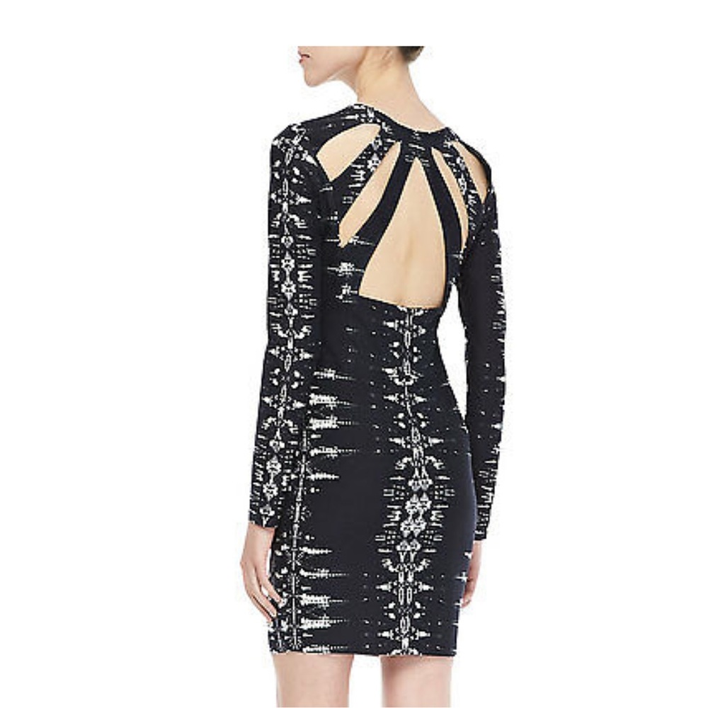 Parker Long sleeve Black/White Dress